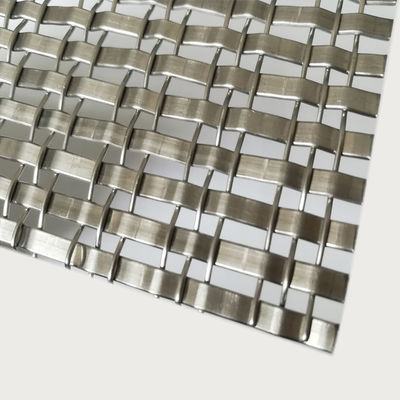 Tamaño de apertura de malla arquitectónica de acero inoxidable 1,2 mm 5,0 mm Diámetro del alambre 0,8 mm 2,0 mm longitud 30 m