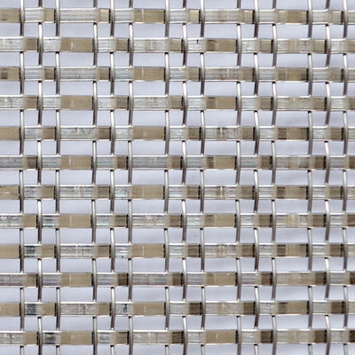 Tamaño de apertura de malla arquitectónica de acero inoxidable 1,2 mm 5,0 mm Diámetro del alambre 0,8 mm 2,0 mm longitud 30 m