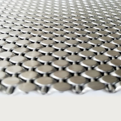 malla arquitectónica de acero inoxidable de tejido plano para decoración de oro 0,5 m 2,0 m de ancho