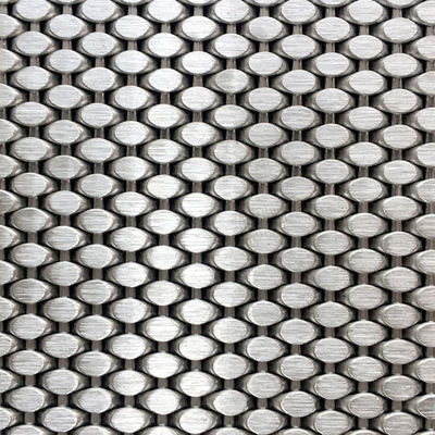 malla arquitectónica de acero inoxidable de tejido plano para decoración de oro 0,5 m 2,0 m de ancho
