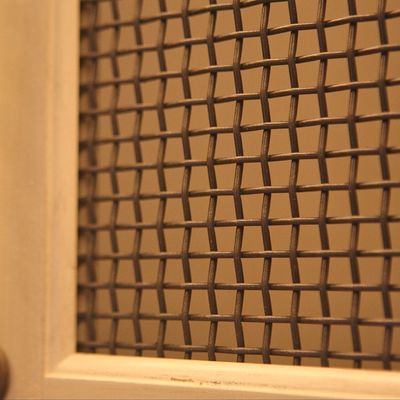Tejido de malla tejida cuadrada para decoración de muebles malla fina de acero inoxidable malla de alambre
