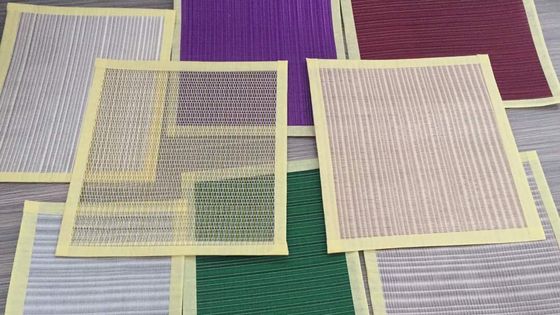 Polishing Glass Laminated Wire Mesh 1-2m de ancho Tejido Cooper para gráficos grabados