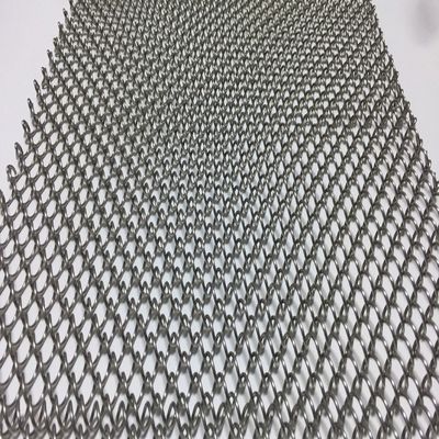 Decoración de interiores 80% de área abierta cortina de bobina de metal con longitud personalizada y 9 mm de alambre de paso Certificación ISO9001