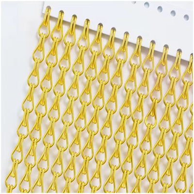 Tejido de malla de metal flexible y personalizable para cortinas, tabiques y techos