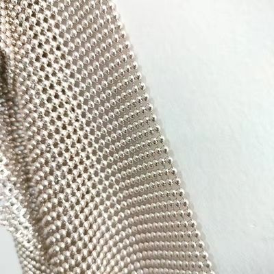 Tejido de cortina de aluminio flexible de malla de seda de metal de tela metálica