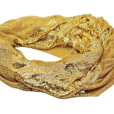 Tejido de cortina de aluminio flexible de malla de seda de metal de tela metálica