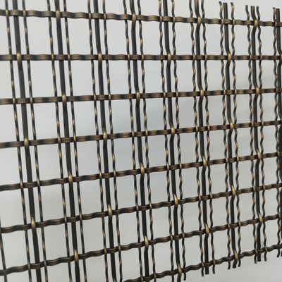 Revista de alambre tejido de acero inoxidable de bronce resistente a la corrosión para gabinetes