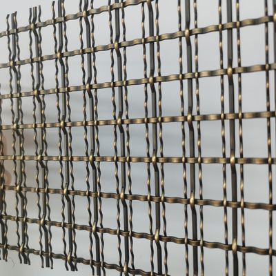 Revista de alambre tejido de acero inoxidable de bronce resistente a la corrosión para gabinetes