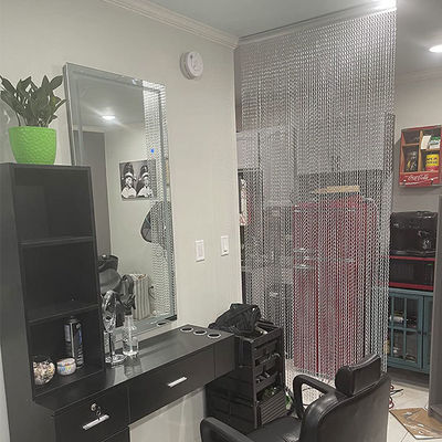 Cortinas metálicas con ganchos de aluminio para decoración interior de techos techos suspendidos