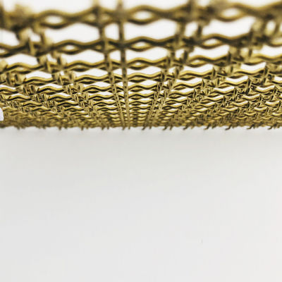 Forma de agujero cuadrado Eco amigable 30m plata paneles de alambre decorativo de acero inoxidable / fachadas de malla de alambre