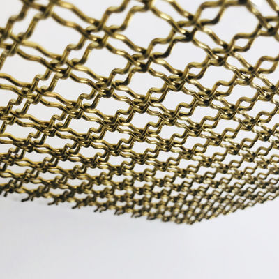 Forma de agujero cuadrado Eco amigable 30m plata paneles de alambre decorativo de acero inoxidable / fachadas de malla de alambre
