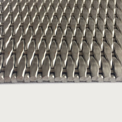 Rejillas decorativas de malla de alambre de acero inoxidable metálico de plata de 2-6 mm para puertas de gabinetes modernas