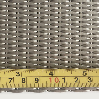 Rejillas decorativas de malla de alambre de acero inoxidable metálico de plata de 2-6 mm para puertas de gabinetes modernas
