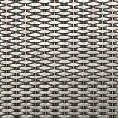 Rejillas decorativas de malla de alambre de acero inoxidable metálico de plata de 2-6 mm para puertas de gabinetes modernas