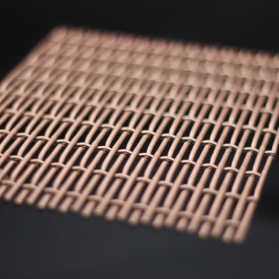 Rejillas de malla de alambre decorativo de 3 mm de espesor con forma de agujero cuadrado