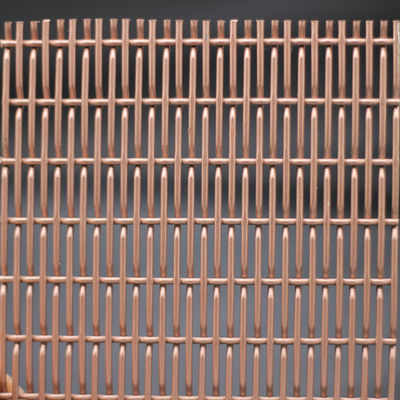 Rejillas de malla de alambre decorativo de 3 mm de espesor con forma de agujero cuadrado