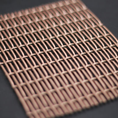 Rejillas de malla de alambre decorativo de 3 mm de espesor con forma de agujero cuadrado