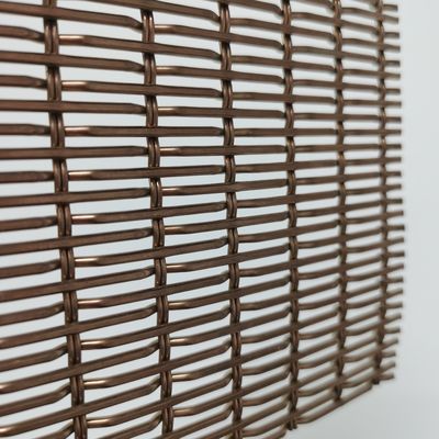 Rejillas de malla de alambre decorativa a prueba de fuego con tratamiento de superficie PVDF