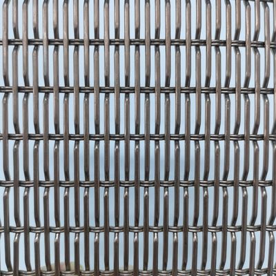 Rejillas de malla de alambre decorativa a prueba de fuego con tratamiento de superficie PVDF