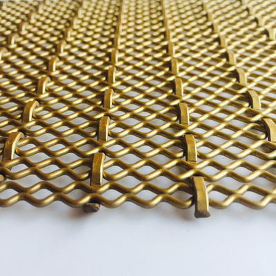 Rejilla de alambre de oro personalizado para la partición de decoración y el gabinete de cocina
