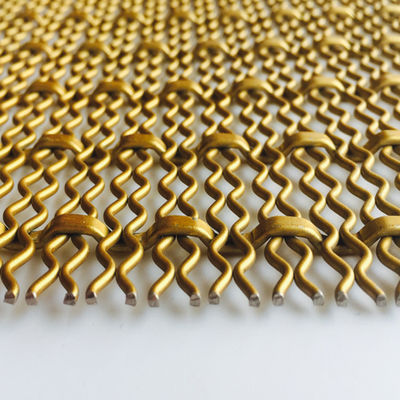 Rejilla de alambre de oro personalizado para la partición de decoración y el gabinete de cocina