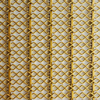 Rejilla de alambre de oro personalizado para la partición de decoración y el gabinete de cocina