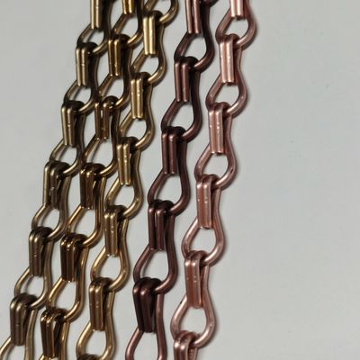 15.7 mm x 8.85 mm Tamaño Cortinas metálicas con patrón personalizado de aluminio