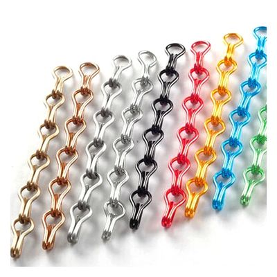 Cadenas de aluminio personalizables de pantalla de mosca Diámetro de alambre 2 mm Tamaño estándar 12 mm * 24 mm