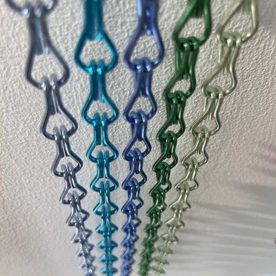 Buena ventilación de la cadena de enlace de aluminio de pantalla de mosca con 1,5 mm de diámetro de alambre