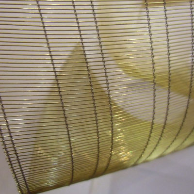 Acero inoxidable malla vidrio laminado espacios modernos divisorios decorativos paredes acentos de techo ISO corte a medida