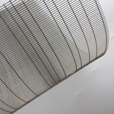 Acero inoxidable malla vidrio laminado espacios modernos divisorios decorativos paredes acentos de techo ISO corte a medida