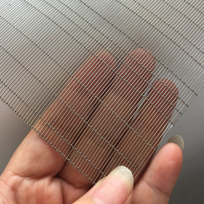 Acero inoxidable malla vidrio laminado espacios modernos divisorios decorativos paredes acentos de techo ISO corte a medida