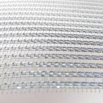 Tejido de malla de alambre de acero inoxidable laminado de vidrio arquitectónico para divisores de espacio modernos y revestimiento de paredes