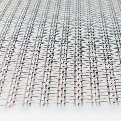 Tejido de malla de alambre de acero inoxidable laminado de vidrio arquitectónico para divisores de espacio modernos y revestimiento de paredes