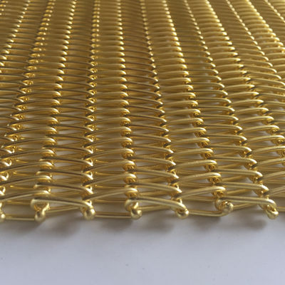2MM de espesor cuadrado Decorativa malla de alambre tejido para el proyecto