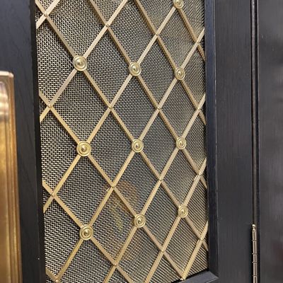 Área de apertura 49% de acero inoxidable Rejilla de malla de alambre tejido para decoración de gabinetes