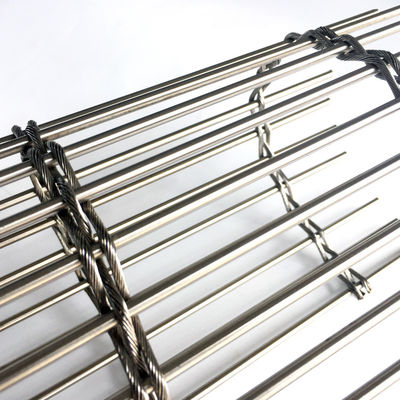 Cortina de malla metálica de acero inoxidable para la fachada de edificios sombreado ventilación ahorro de energía