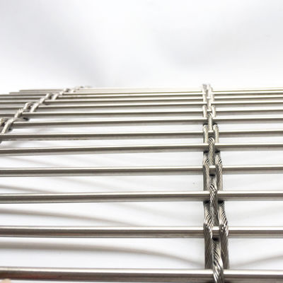 Cortina de malla metálica de acero inoxidable para la fachada de edificios sombreado ventilación ahorro de energía