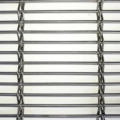 Cortina de malla metálica de acero inoxidable para la fachada de edificios sombreado ventilación ahorro de energía