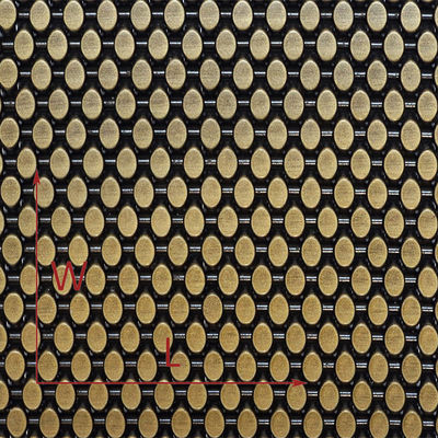 Panel de malla de metal inoxidable cortado por láser para fachadas modernas de señalización de marca exterior