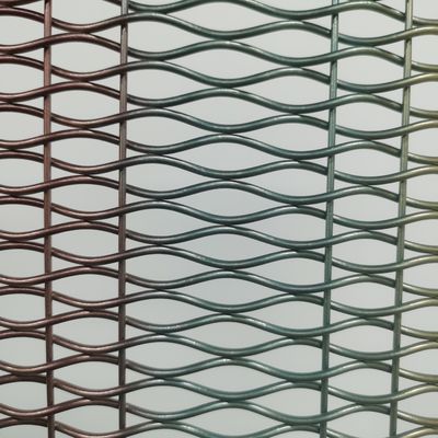 Rejillas decorativas de malla de alambre de aluminio de 18 mm para puertas de gabinete