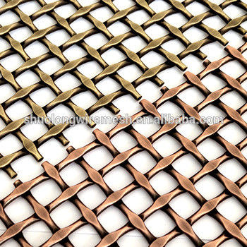 18 mm de trama de trama decorativa tejida malla de alambre con aceite libre limpio y plano No 1