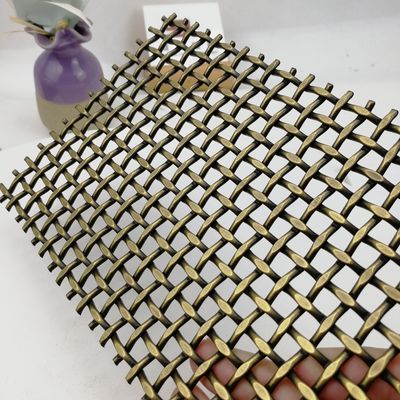 18 mm de trama de trama decorativa tejida malla de alambre con aceite libre limpio y plano No 1