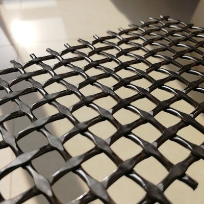 ISO9001 Certificado Diamante de malla tejida 42,2% Área de apertura para el uso industrial pesado