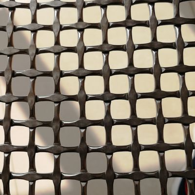ISO9001 Certificado Diamante de malla tejida 42,2% Área de apertura para el uso industrial pesado