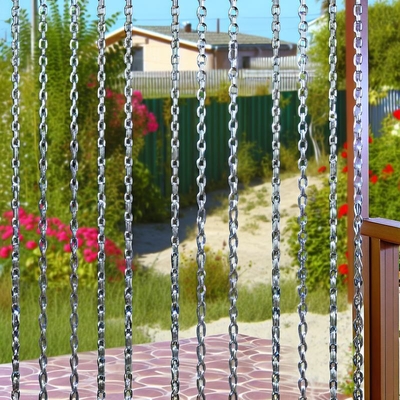 Cortina decorativa de malla de cadena de aluminio para diseño de jardín y paisaje