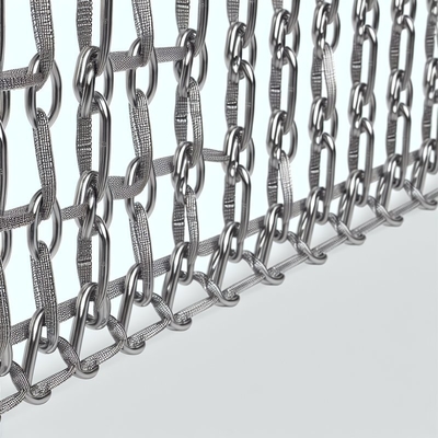 Cadenas de cortina de malla de alambre de aluminio decorativas - Diseño personalizado y duradero