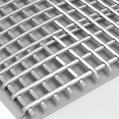 0.035KGS/M malla de alambre tejido arquitectónico con aleación de aluminio anodizado