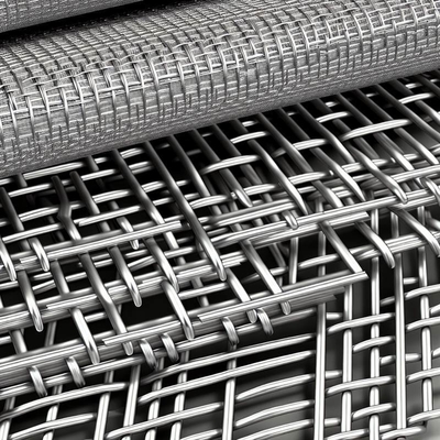 0.035KGS/M malla de alambre tejido arquitectónico con aleación de aluminio anodizado