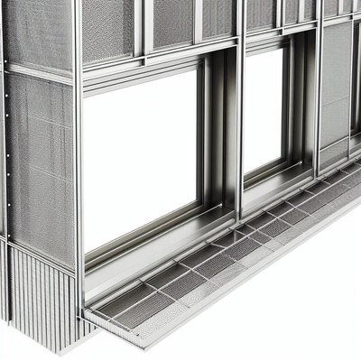 Cortina de malla arquitectónica de aleación de aluminio de 12 mm para fachadas de edificios